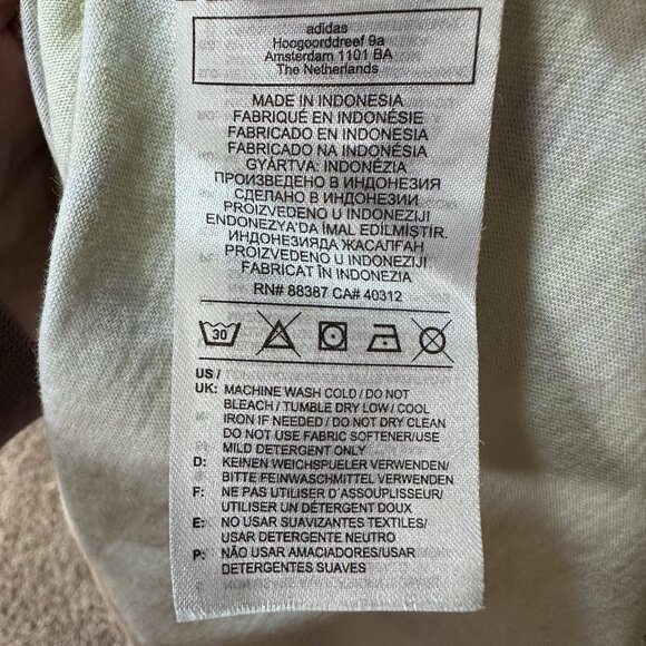 Adidas Top Women’s Small Purple Yellow Tie Dye Workout Running T-Back Tank - Picture 10 of 11